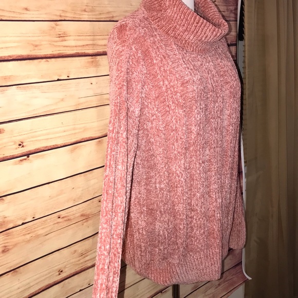 🆕 LAST ONE!!! Ash Rose Chenille Cowl Neck Sweater - Picture 5 of 6